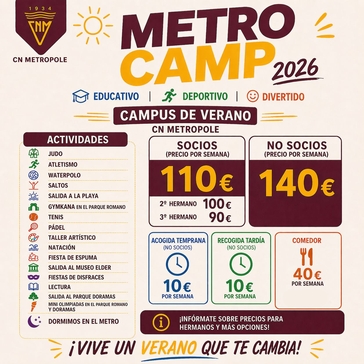 Metro Camp 2026 CN Metropole